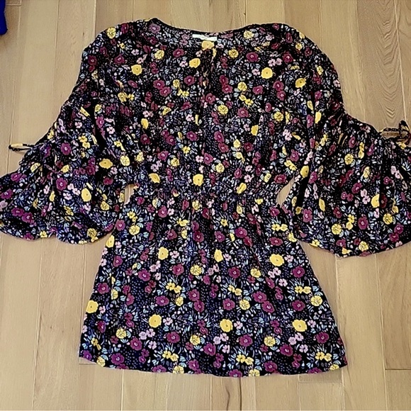 Revolve - Tularosa - Mindy Floral Ruched Dress - Size S - Picture 4 of 9